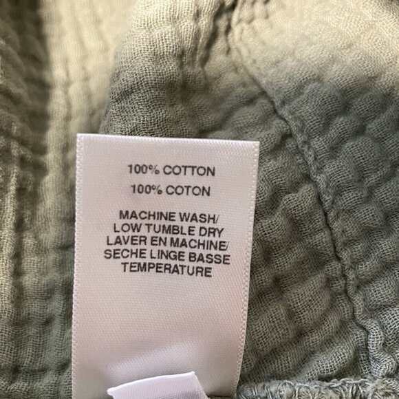 Amadi Anthropologie Sage Green Lightweight Off-the-Shoulder Mini Dress Sz XS - Picture 6 of 8